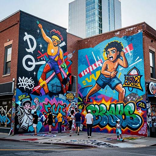 Vibrant Minneapolis Urban Street Art