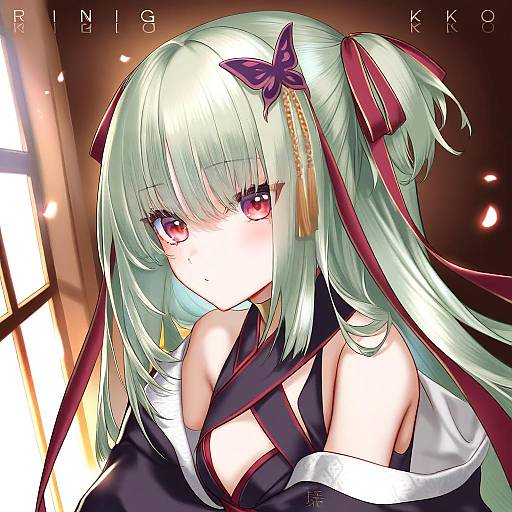 Illustration of Murasame (senren), senren banka in the style of Ringeko-chan