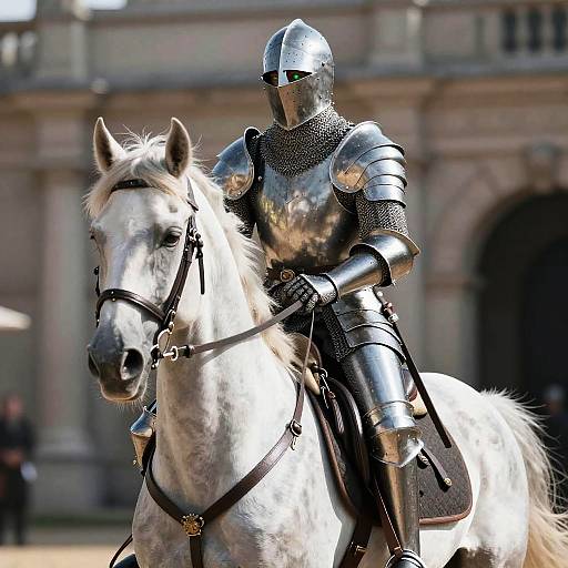 Cinematic Valiant Knight on Warhorse