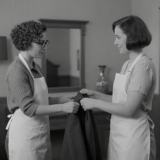Vintage Black-and-White Women Passing Jacket