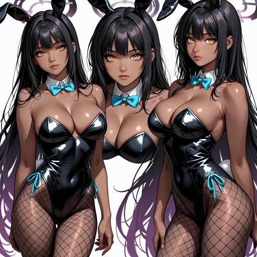 Playful Dark Skinned Bunny Character Design