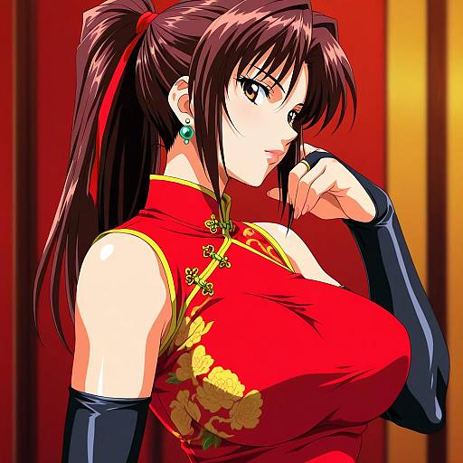 1990s Anime Style Maishiranui Portrait