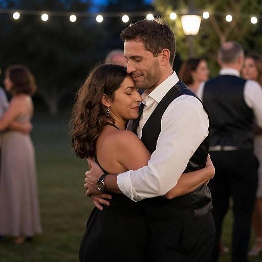 Intimate Evening Dance at Outdoor Event