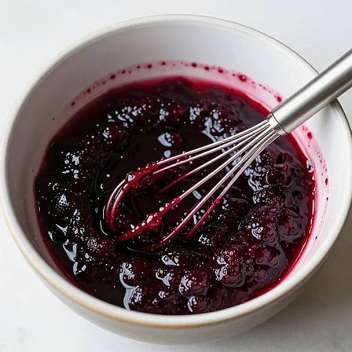 Elderberry Jam in Speckled Bowl