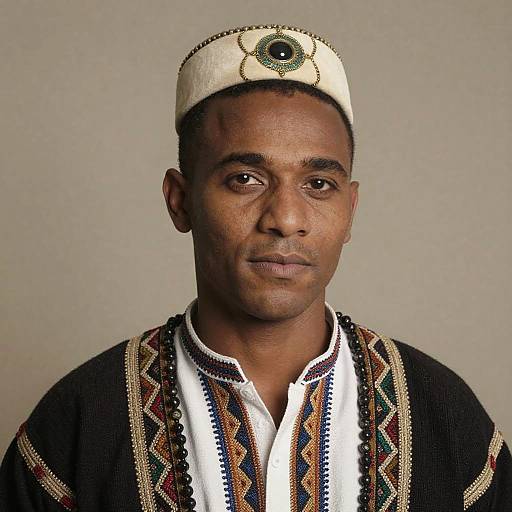 Cultural Diversity Portrait in Traditional Attire