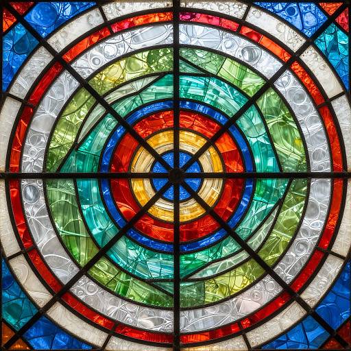 Kaleidoscopic Stained Glass Patterns
