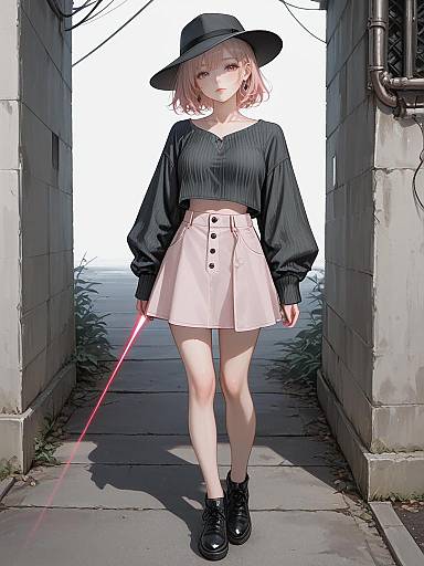 Contemporary Casual Woman Full-Body Portrait