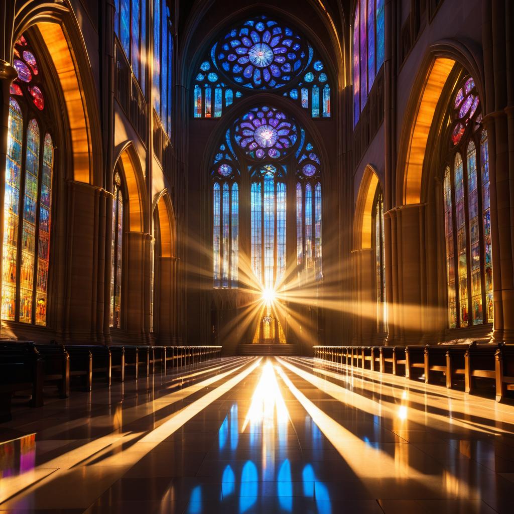 Majestic Cathedral at Sunset