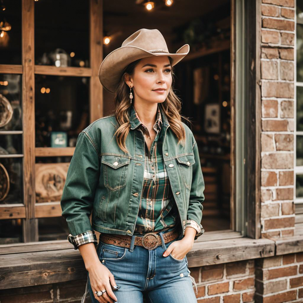 Rustic Cowgirl Fashion Photography