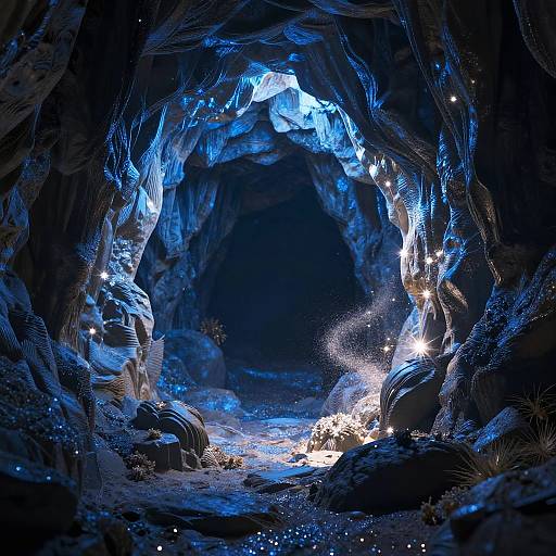 Enchanted Twilight Cave 3D Render