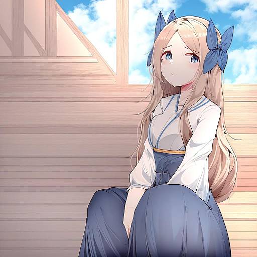 Illustration of Asakaze (kancolle), kantai collection in the style of Samip