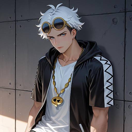 Illustration of Guzma (pokemon), pokemon in the style of Ayul (ayulneri 92)