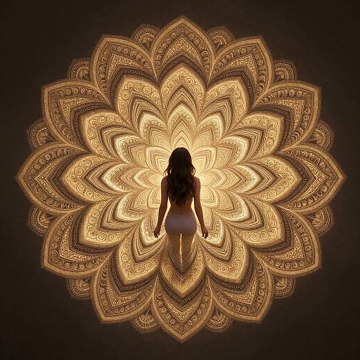 Aesthetic Mandala Blossom Artwork