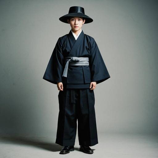 Elegant Male in Traditional Korean Attire