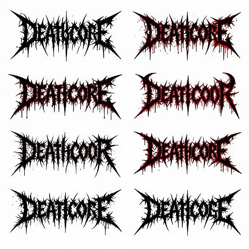 Aggressive Deathcore Logo Design