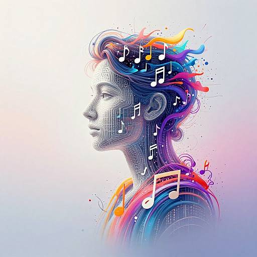 AI Music Cover Art Portrait