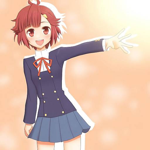 Illustration of Aoba tsugumi, kannagi in the style of Teoi (good chaos)