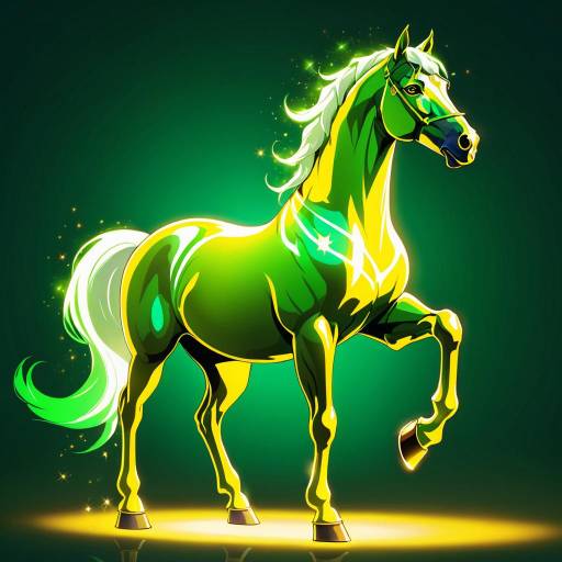 Renaissance Horse with Glowing Eyes Renaissance Horse with Glowing Eyes
