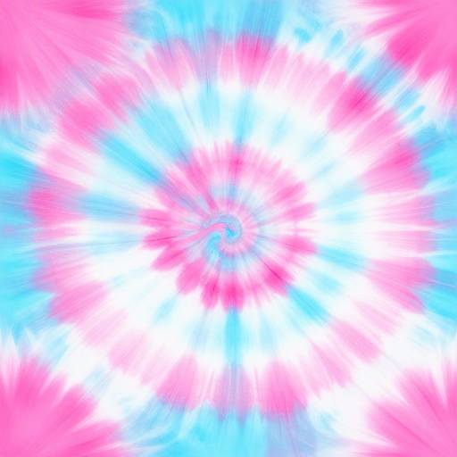 Hot Pink Cyan Spiral Tie Dye Texture