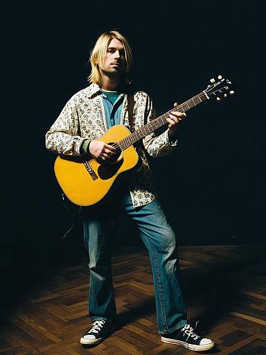 Kurt Cobain-Inspired Fancy Dress Portrait