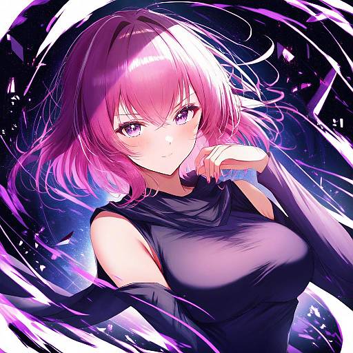 Illustration of Haman karn, gundam in the style of Nenobi (nenorium)