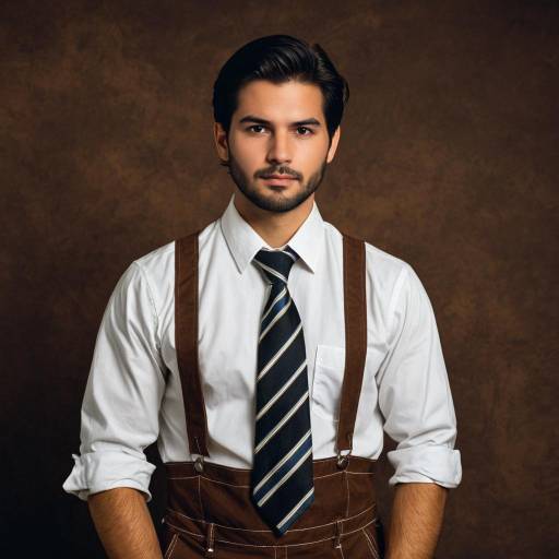 Young Man in Oktoberfest Outfit