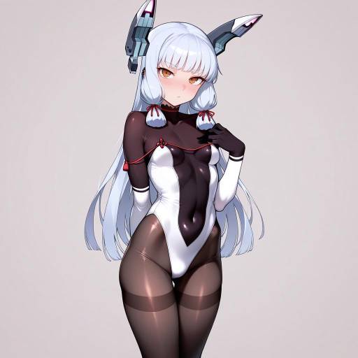 Stylish Anime Girl in Bodysuit