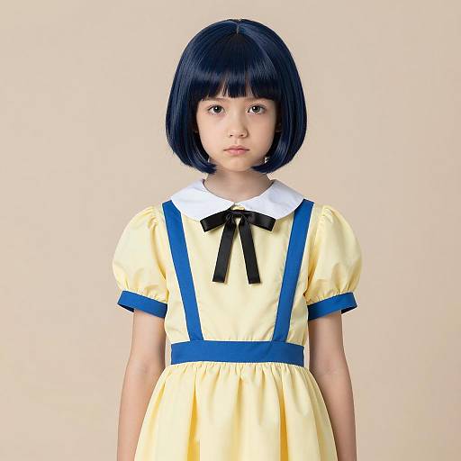 Young Girl Cosplaying Coraline
