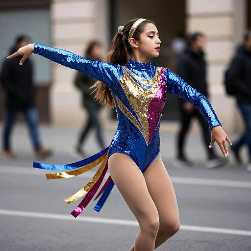 Electric Mardi Gras Dancer Outfit