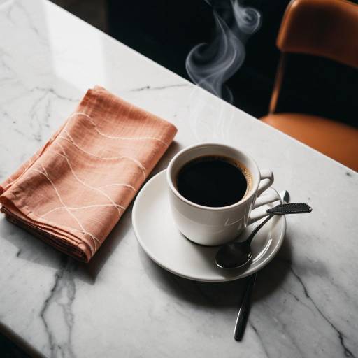 Moody Still Life: Coffee and Handkerchief