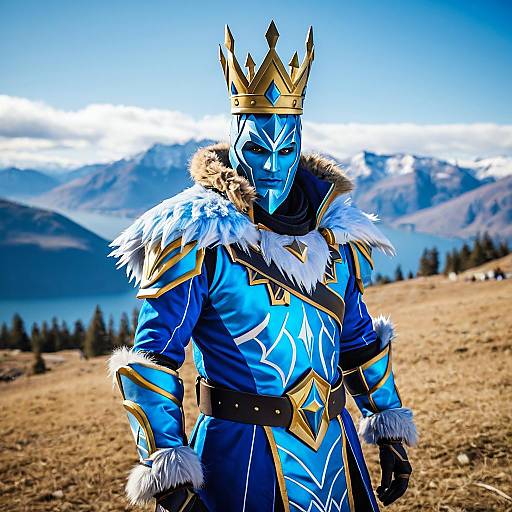 Epic Fortnite Ice King Costume Portrait
