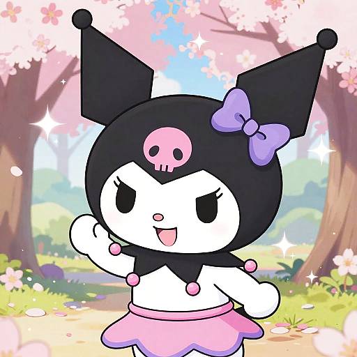 Kuromi Anime Vibrant Fantasy Portrait