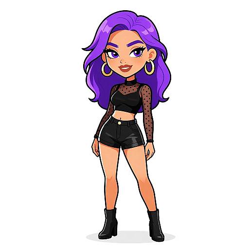 Edgy Streetwear Woman Portrait