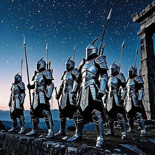 Alliance of Celestial Archers at Twilight