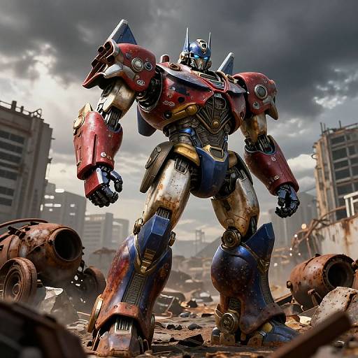 Maximg as Post-Apocalyptic Robot Warrior