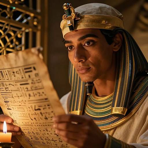 Ancient Egyptian Scholar Portrait