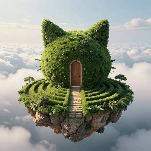 Floating Cat Tail Island Portal