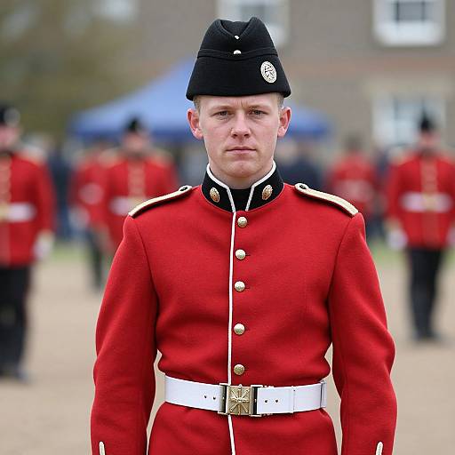 Realistic English Soldier Costume Portrait