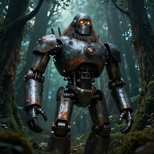 Mechanical Hagrid in Mystical Forest