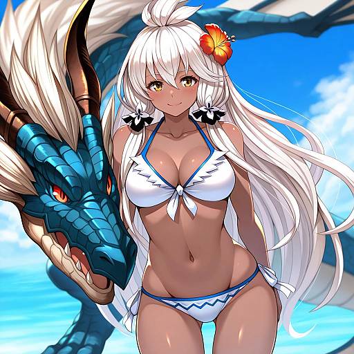 Illustration of Zooey (granblue fantasy), granblue fantasy in the style of Ayakumo