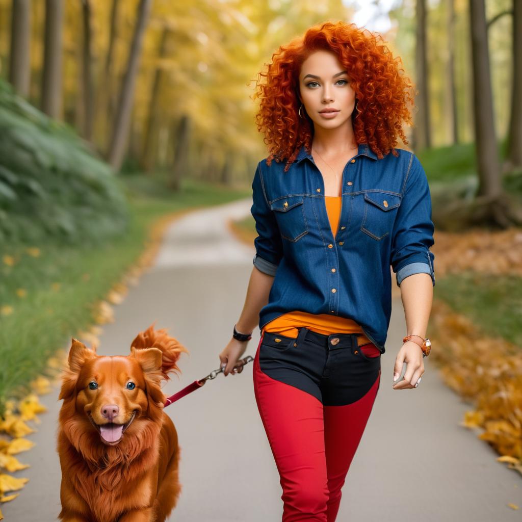 Fiery Curls and Golden Retrievers