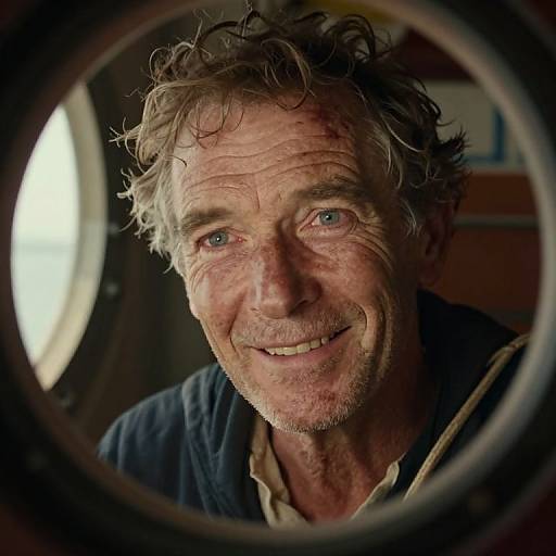 Nostalgic Bird's-Eye Sailor Portrait