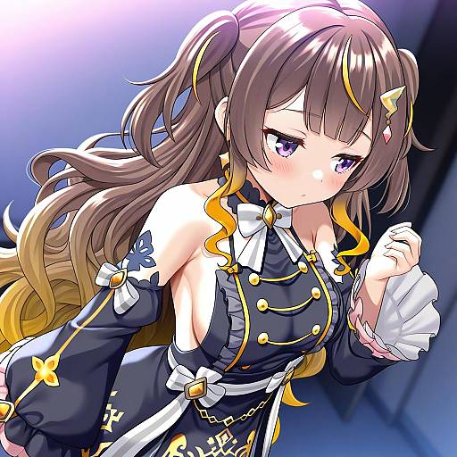 Illustration of Anya melfissa (1st costume), hololive in the style of Shiina excel