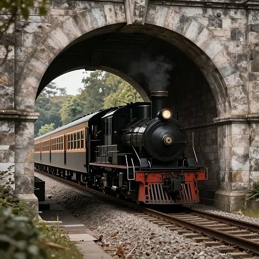Timeless Train in Stone Arches