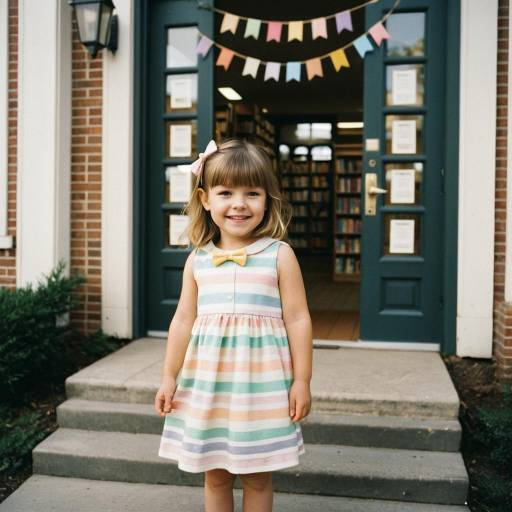 Charming Toddler Fashion Portrait Outdoors