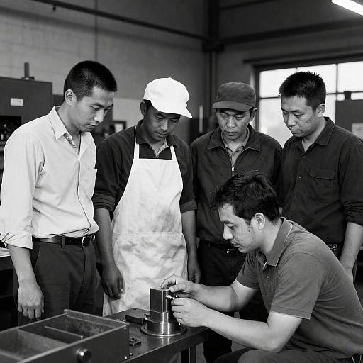 Men Working in a Factory Workshop