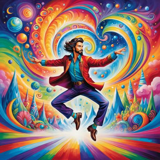 Dancing Through Vibrant Dreamscapes
