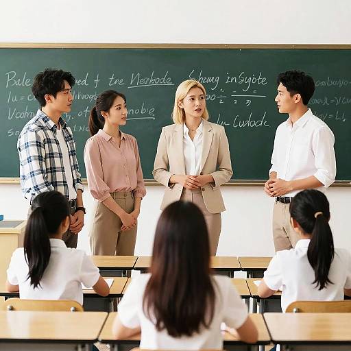 Classroom Discussion Between Teachers and Students