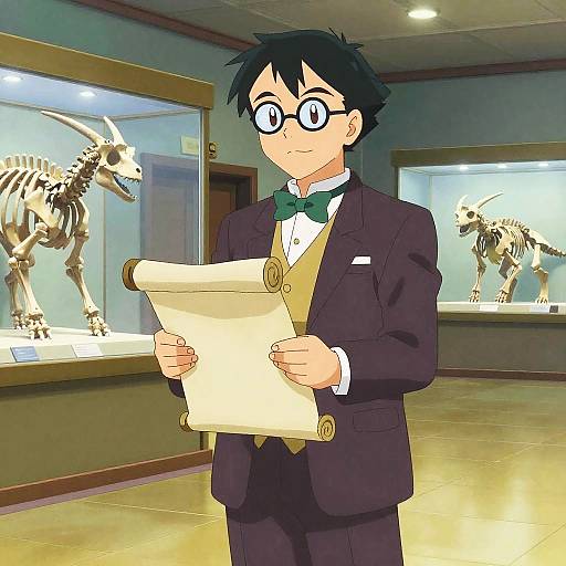Pokémon Historian in Vintage Museum