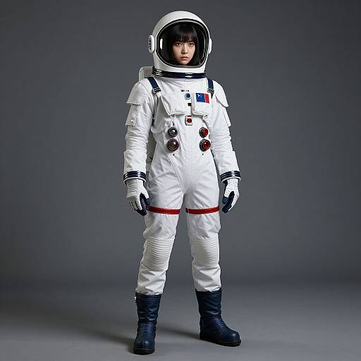 Retro Sci-Fi Space Suit Portrait